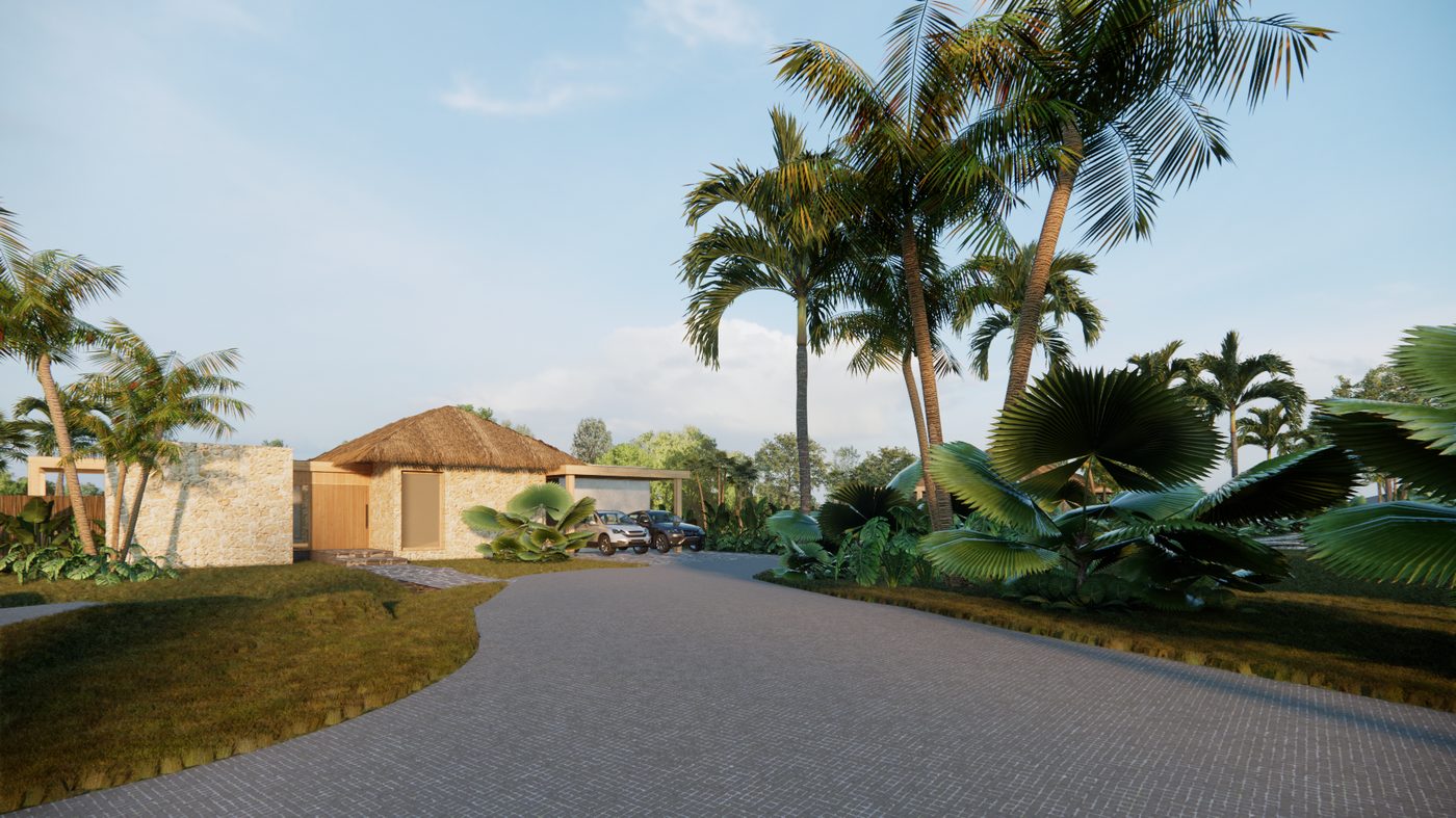 Access road to the Sandpiper community in Ayampe, arriving from Guayaquil